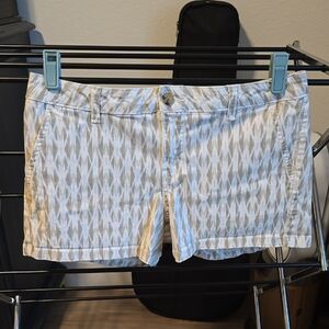 Stylish Gray Patterned Women's Shorts